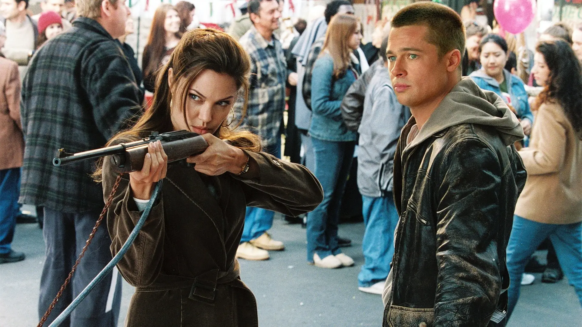 Mr. & Mrs. Smith backdrop