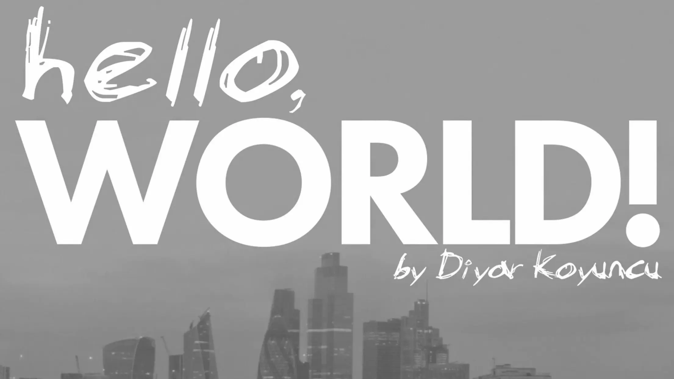 hello, WORLD! backdrop