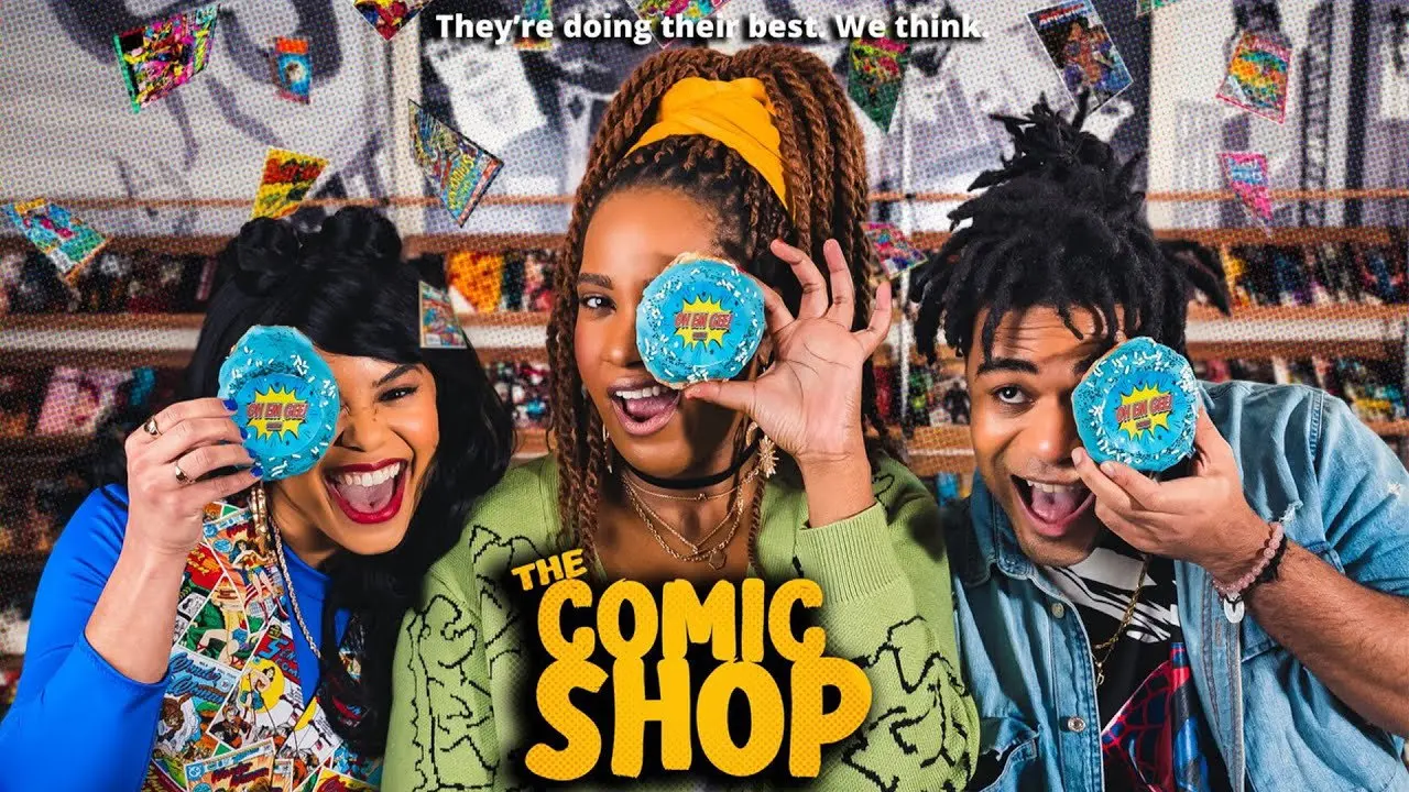 The Comic Shop backdrop