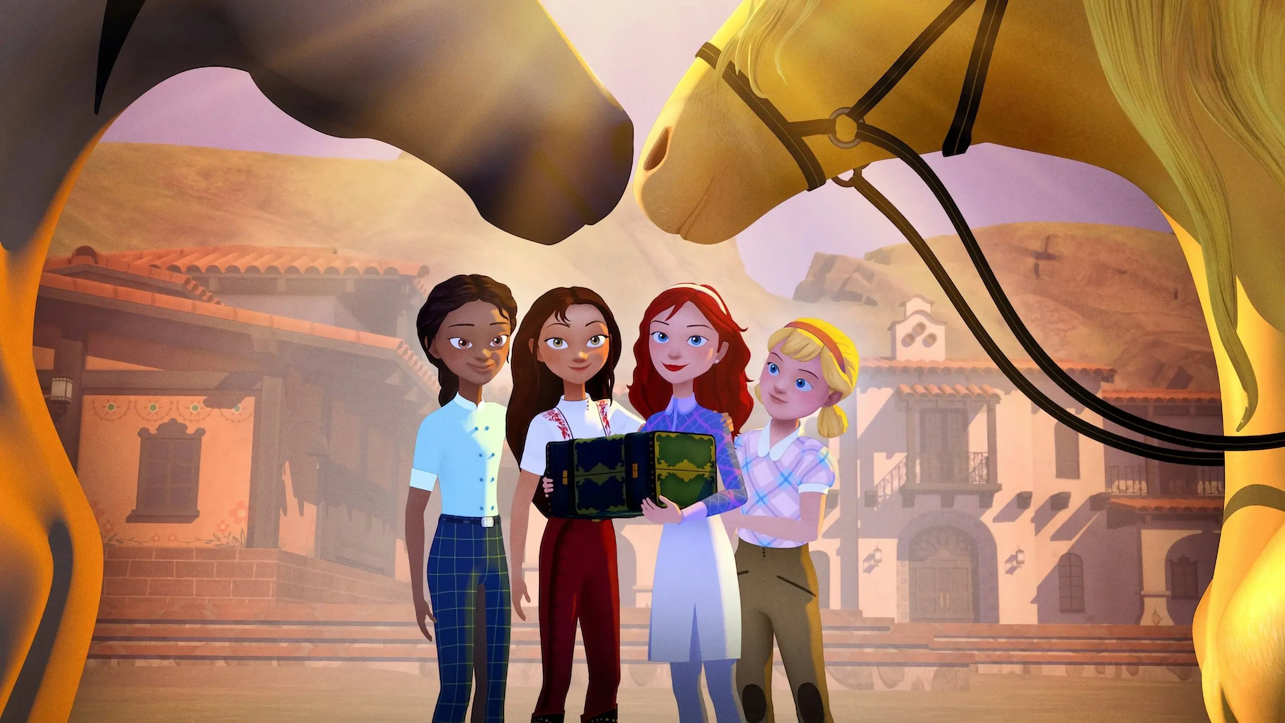 Spirit Riding Free: Riding Academy backdrop