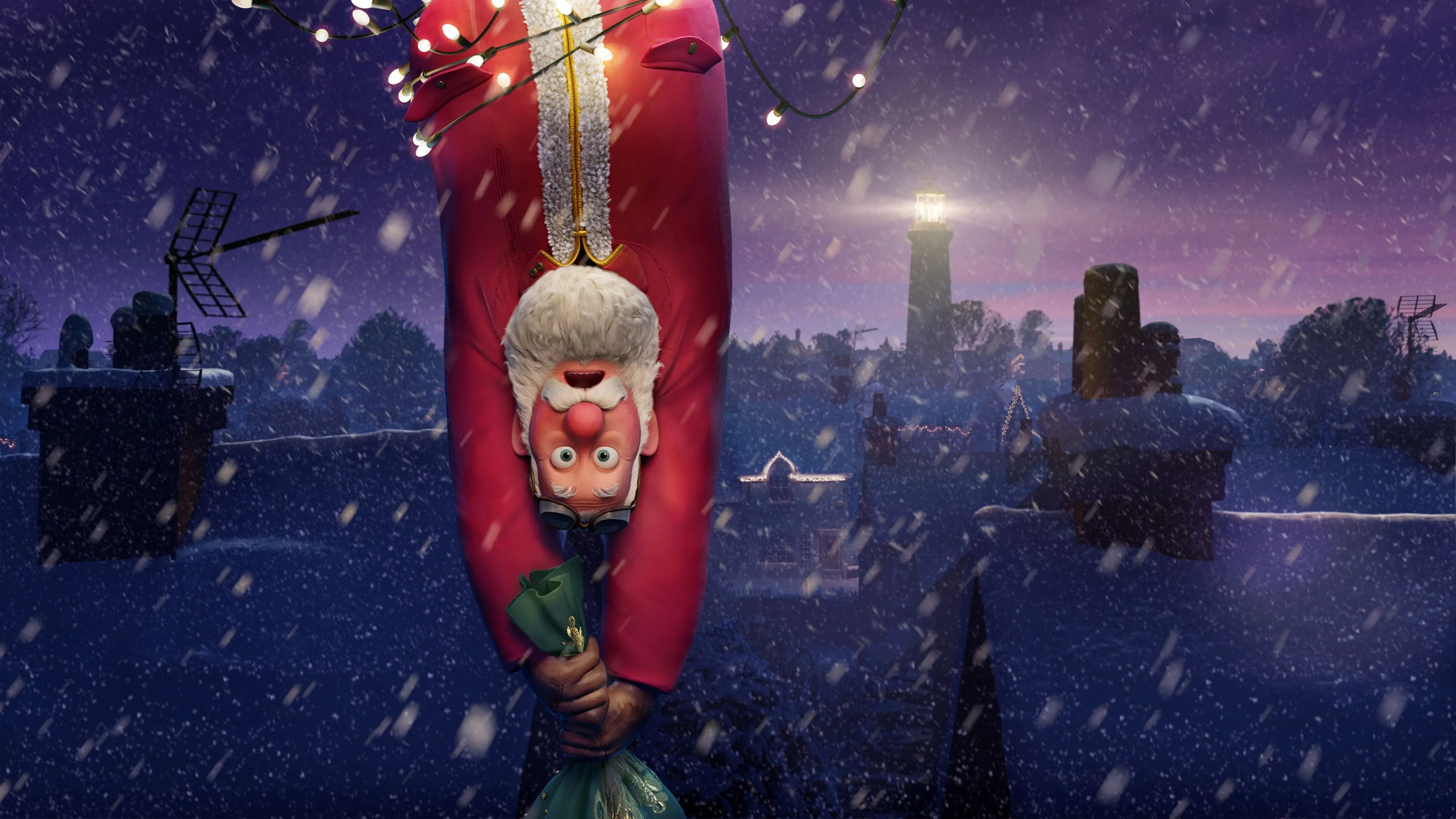 That Christmas backdrop
