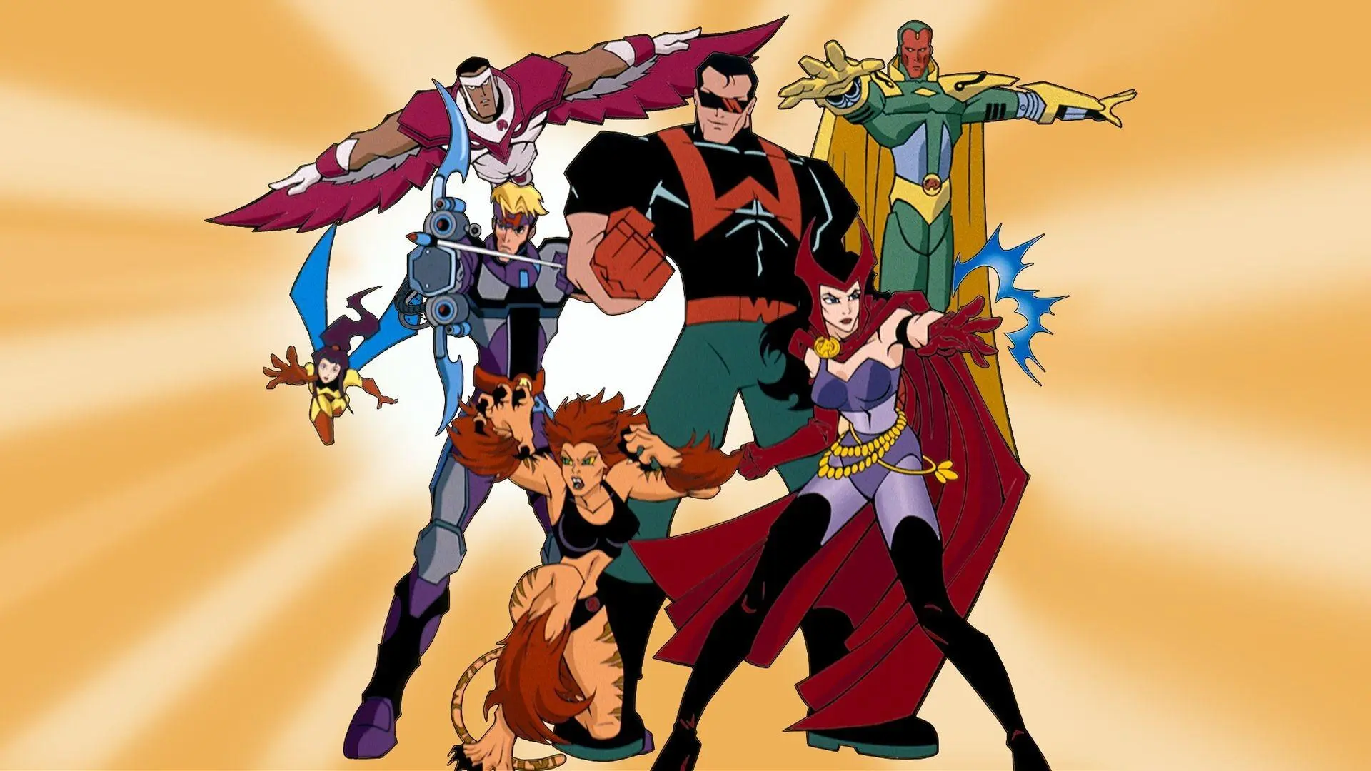 The Avengers: United They Stand backdrop