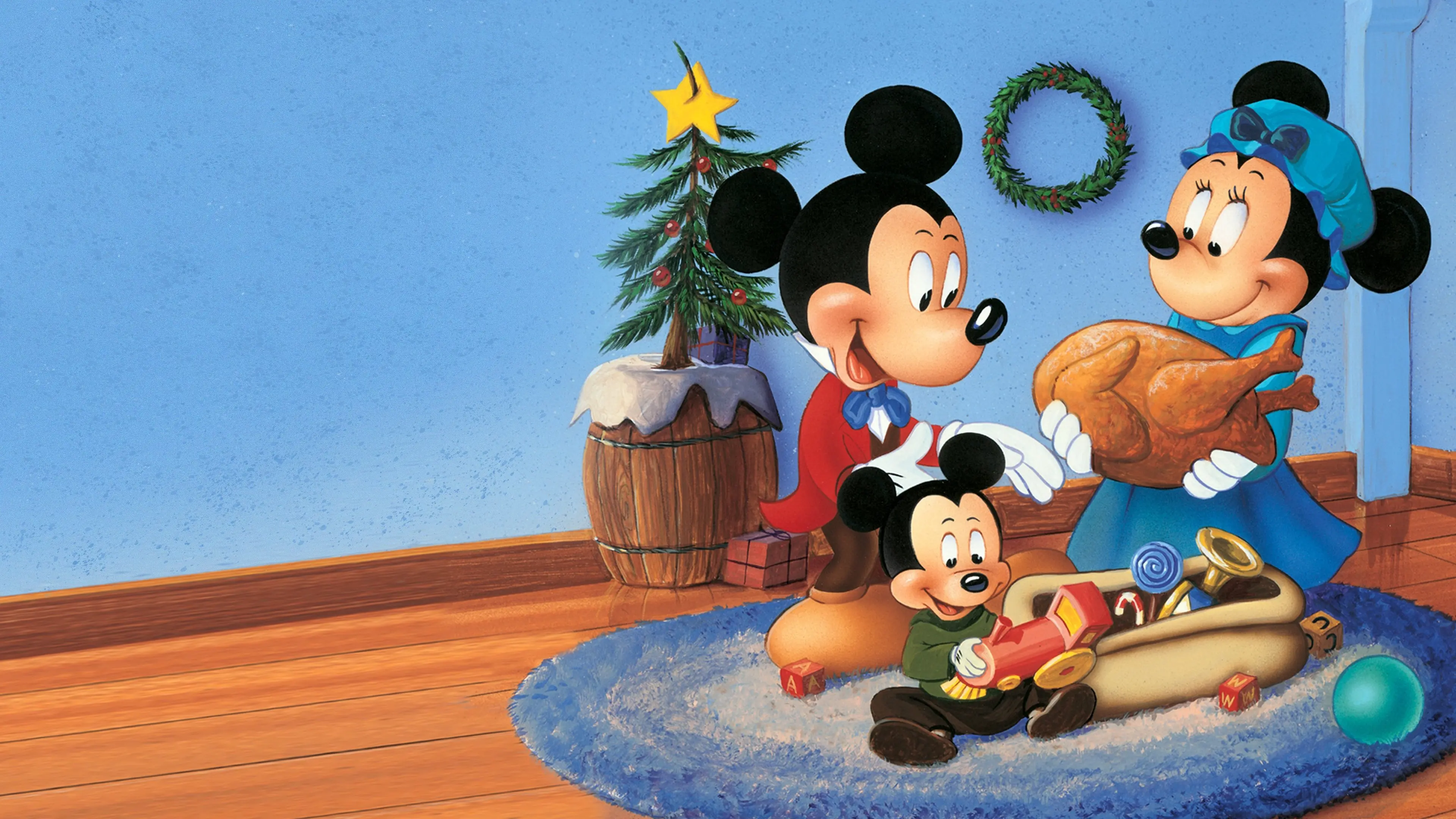Mickey's Christmas Carol backdrop