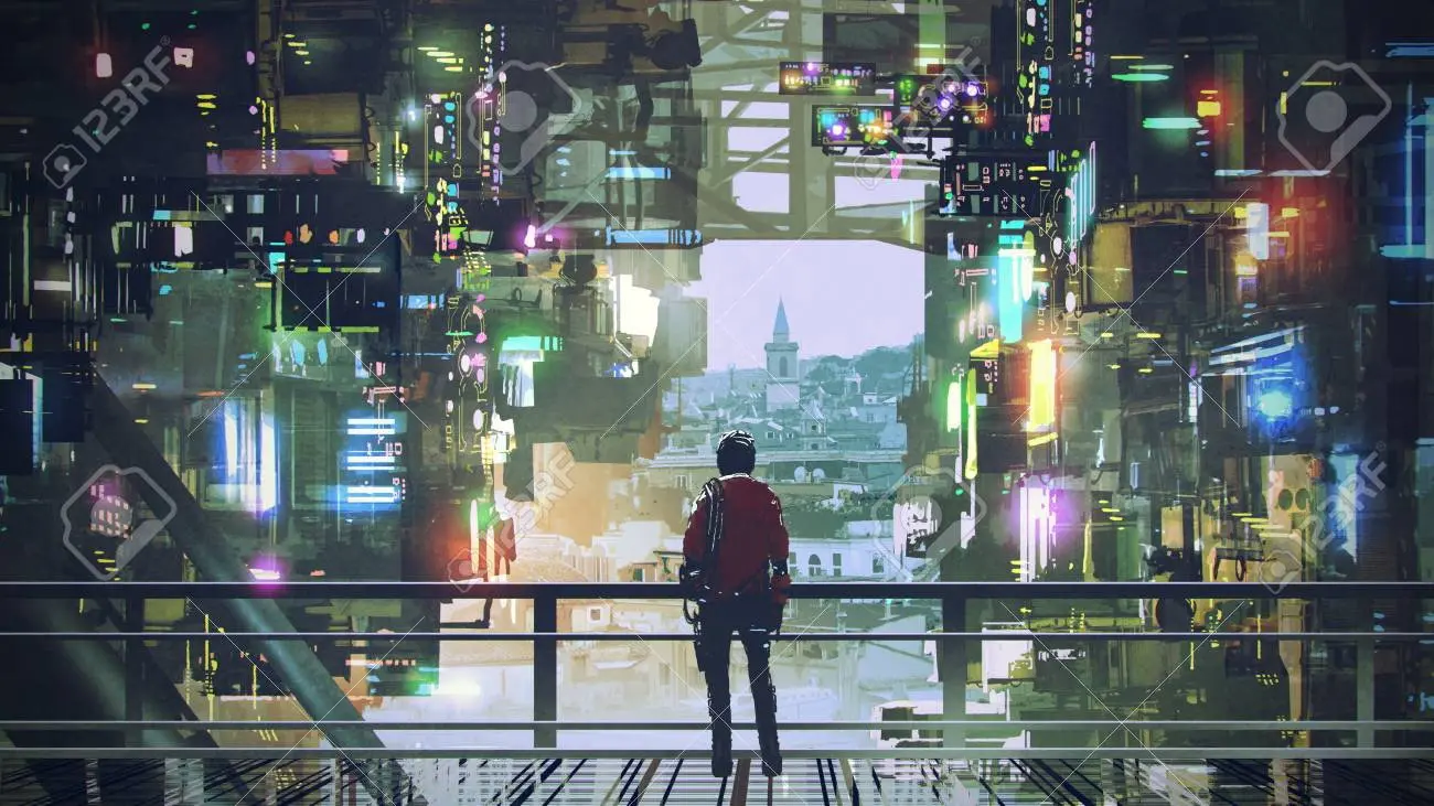 The Cyberpunk Educator backdrop