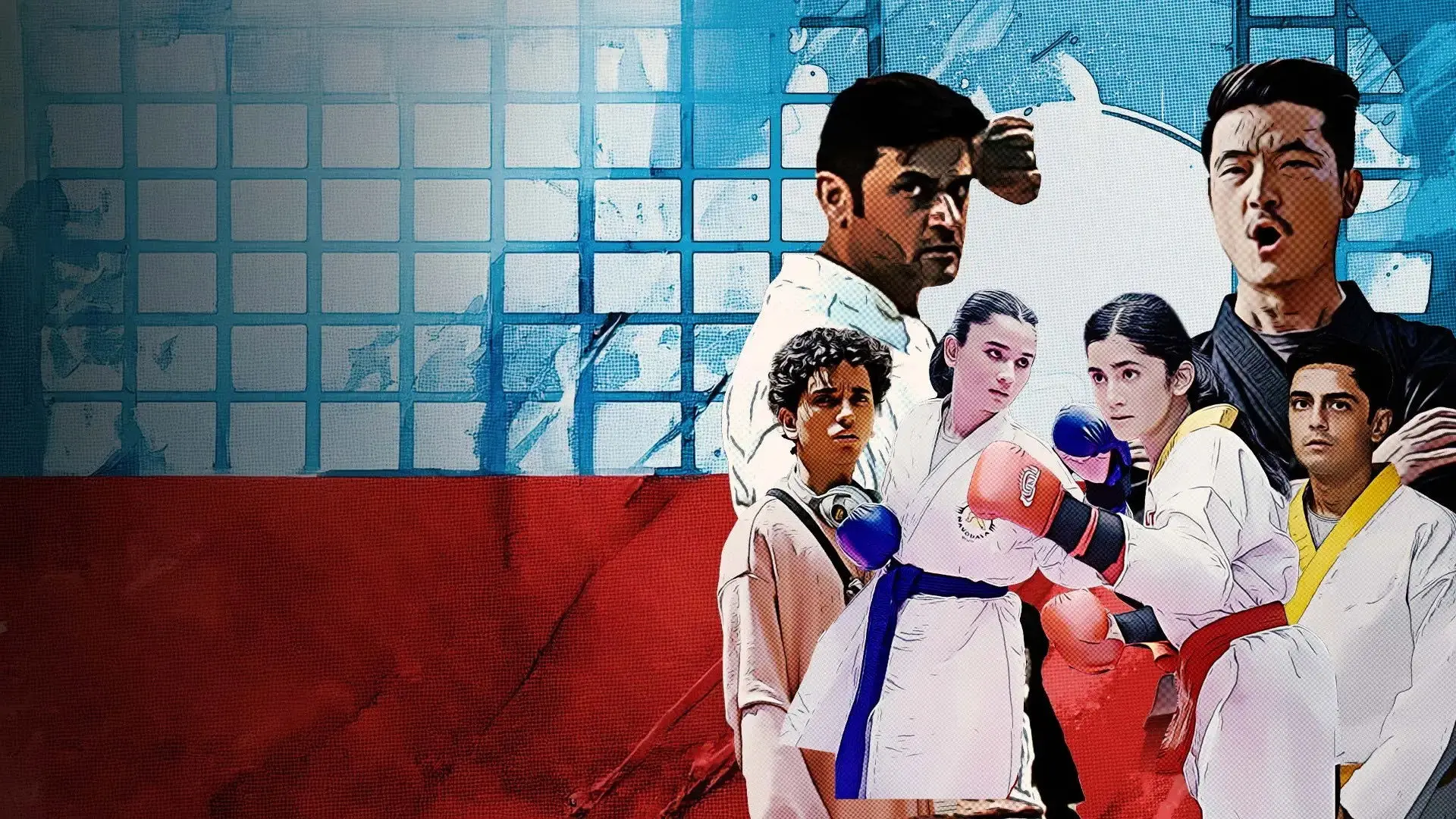 Karate Girls backdrop