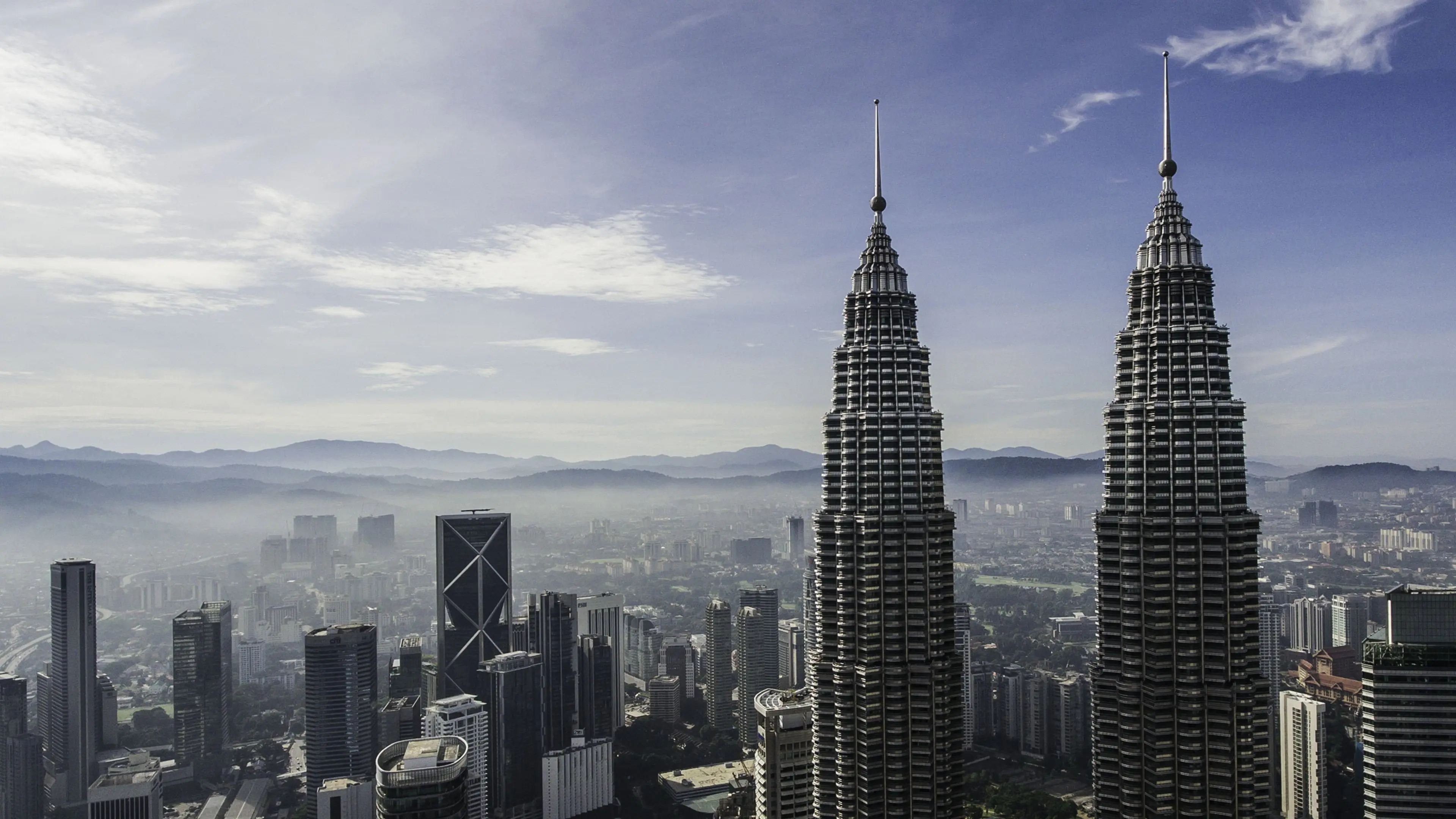 Aerial Asia backdrop