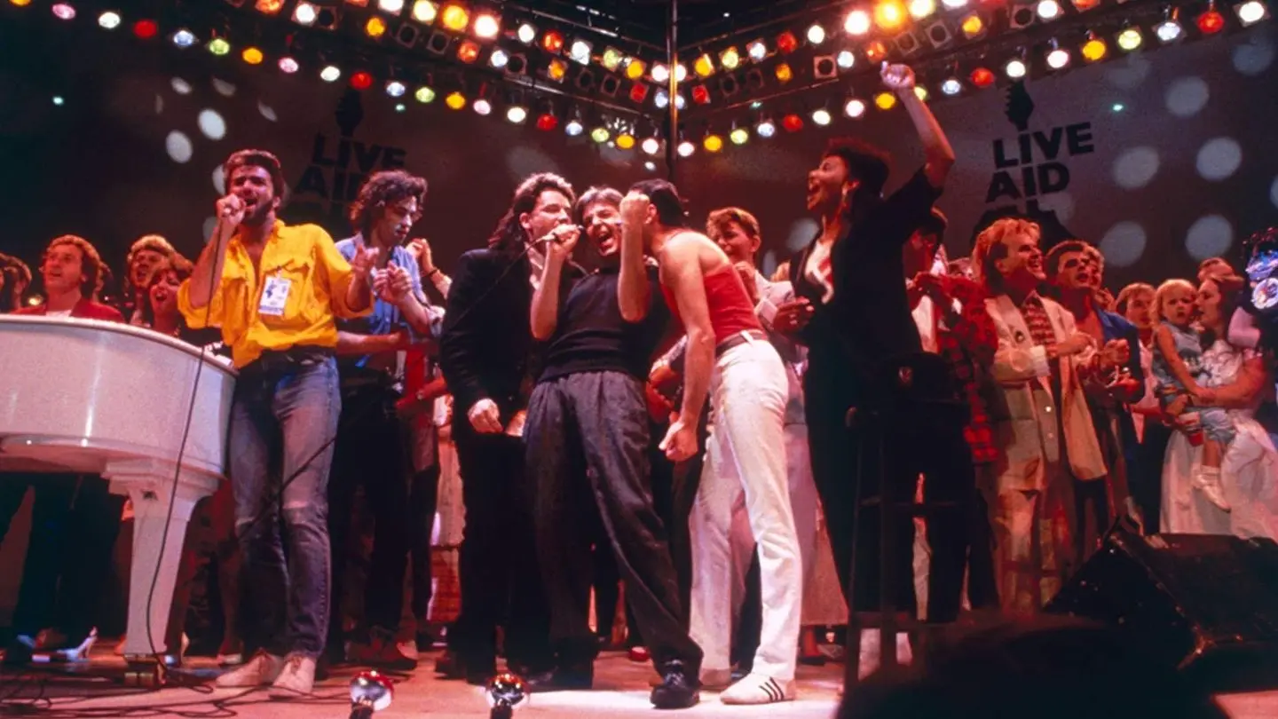 Live Aid backdrop