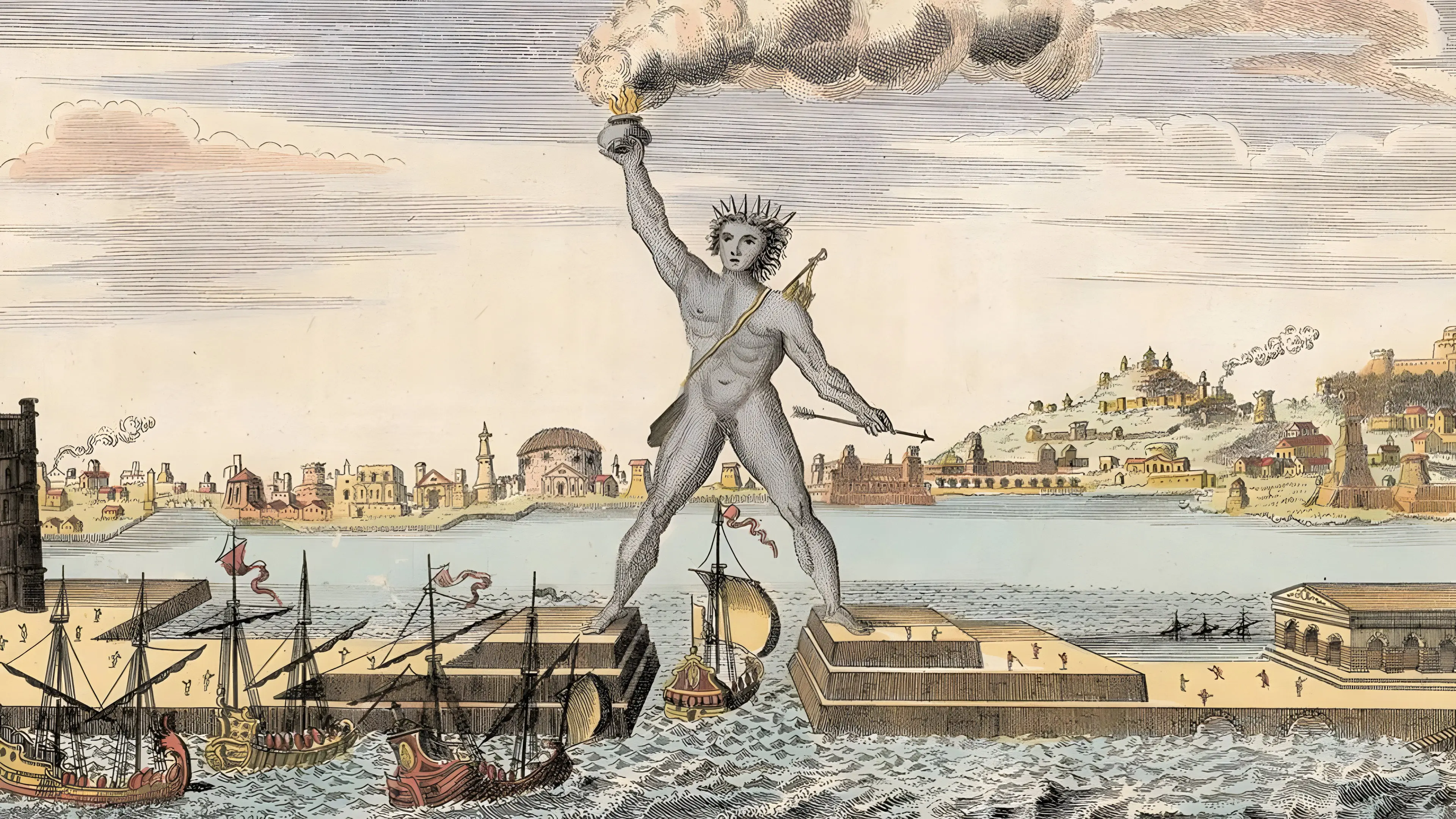 Lost Treasures of the Ancient World: The Seven Wonders of the Ancient World backdrop